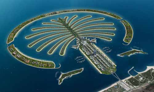 Palm Jumeirah islands, Dubai